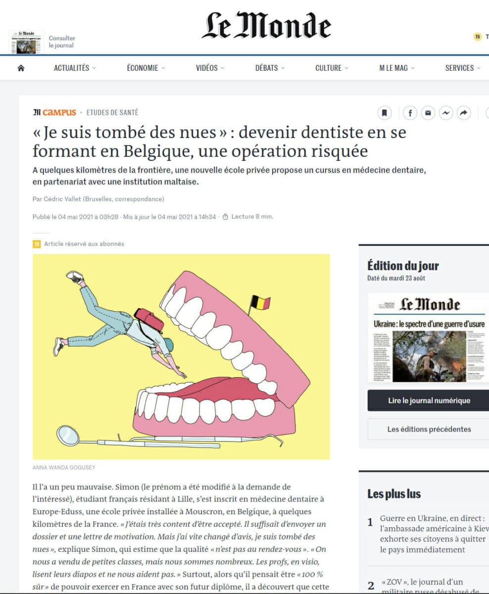 formation belgique