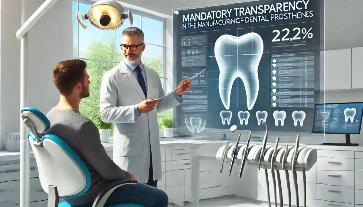 un dentiste expliquant les réglementations à un patient