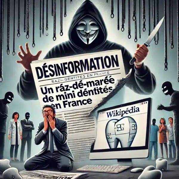 Illustration d'un journal avec des titres trompeurs et exagérés.