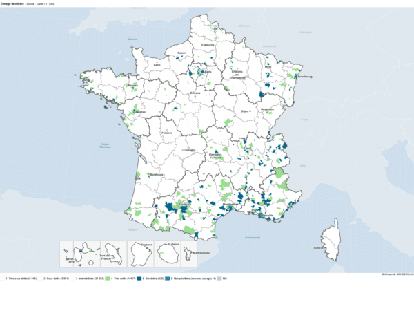 secteur sur dote et normalement dote