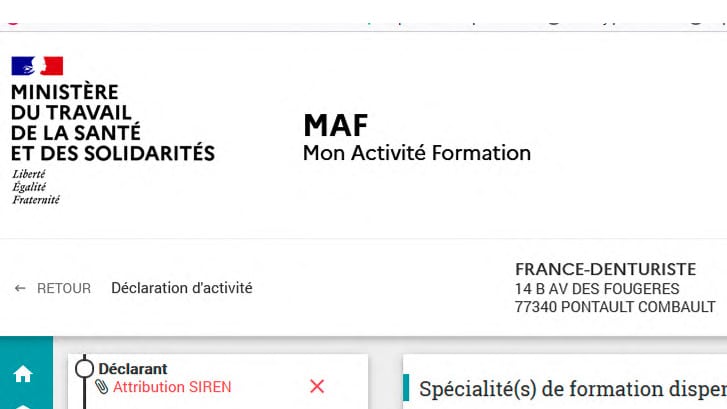 ministère du travail de la santé et des solidarités activité
